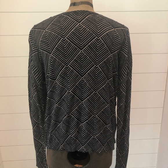 Ann Taylor Loft Black/White Cardigan - Picture 2 of 6